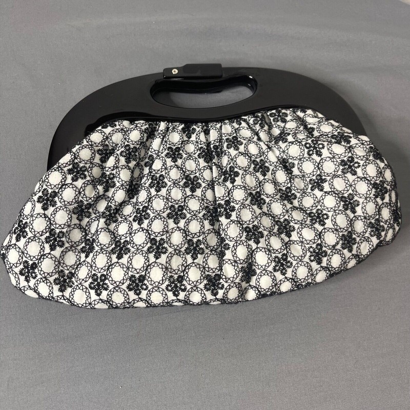 Ann Taylor Loft Vintage Inspired Eyelet Fabric Purse Clutch Handbag gallery