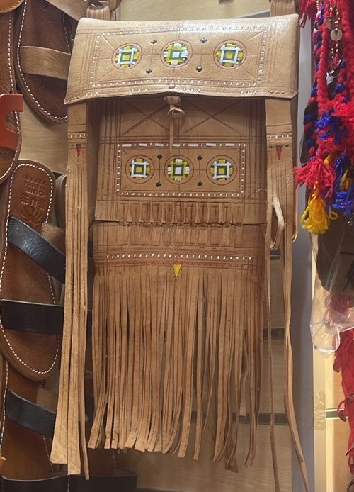 Tan Western Cowgirl Fringe Beaded Flap Crossbody Bag Drawstring, Pockets
