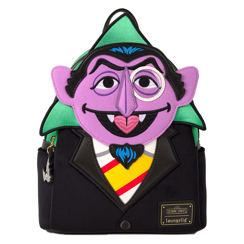 Loungefly Sesame Street Count Von Count Cosplay Mini Backpack Exclusive