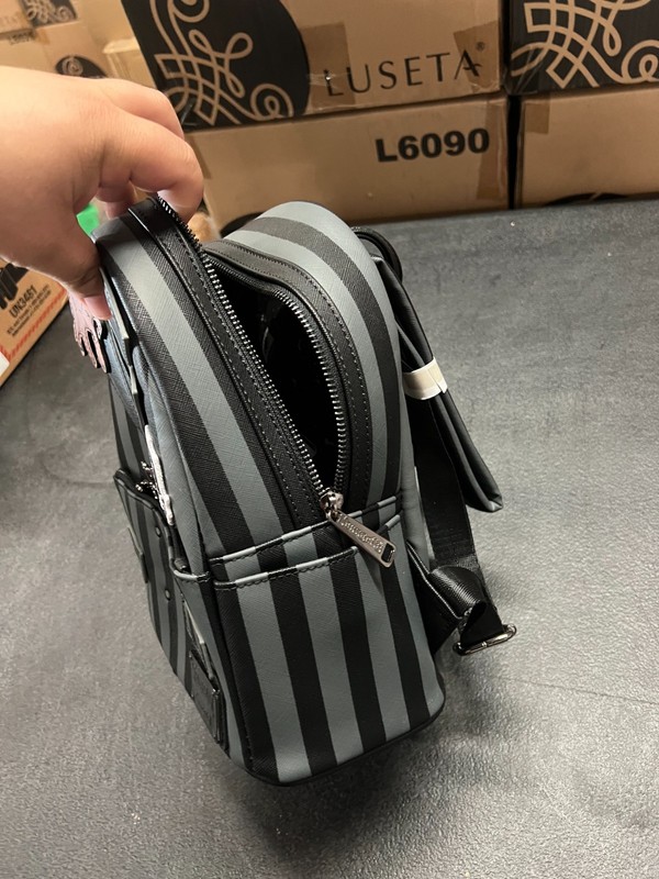 Loungefly Wednesday Addams Family Exclusive Nevermore Cosplay Mini Backpack gallery