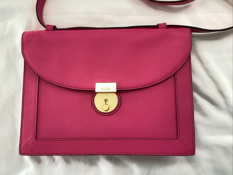 Kate Spade Saturday Pink Crossbody Bag With Gold Hardware, Purse, Handbag