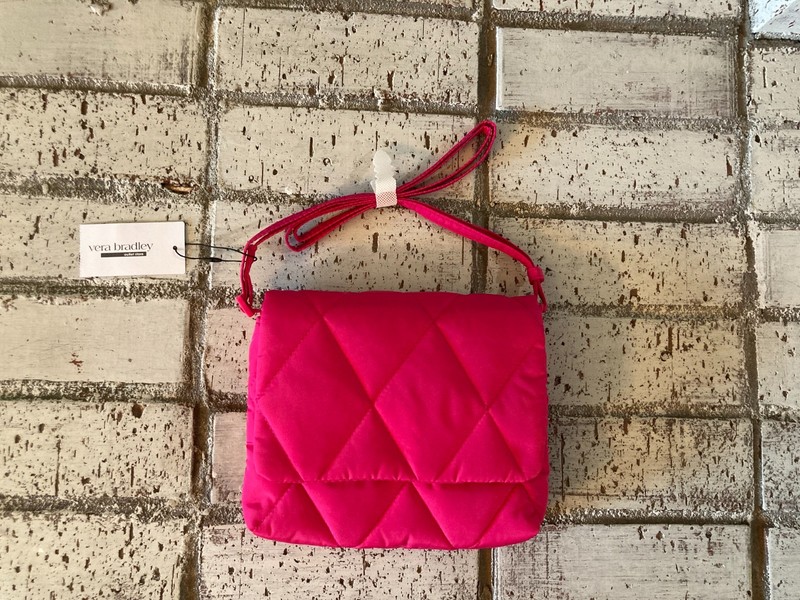 Vera Bradley purse-small flap hipster/pink (8 inches wide x 7 inches tall)