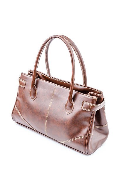 Women's Brown Leather Handbag Classic Shoulder Tote Bag Elegant Satchel gallery
