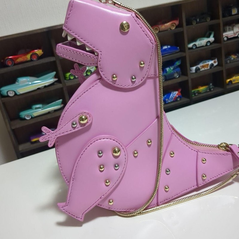 Kate Spade Novelty T-REX Crossbody Bag Dinosaur Pink super rare gallery