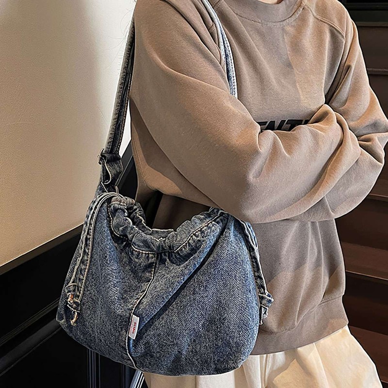 Women's Denim Crossbody Bag Jean Purse Retro Shoulder Handbags Tote Travel gallery