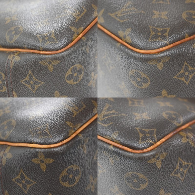 LOUIS VUITTON LV Logo Deauville Hand Bag Monogram Leather Brown M47270 36KP401 gallery