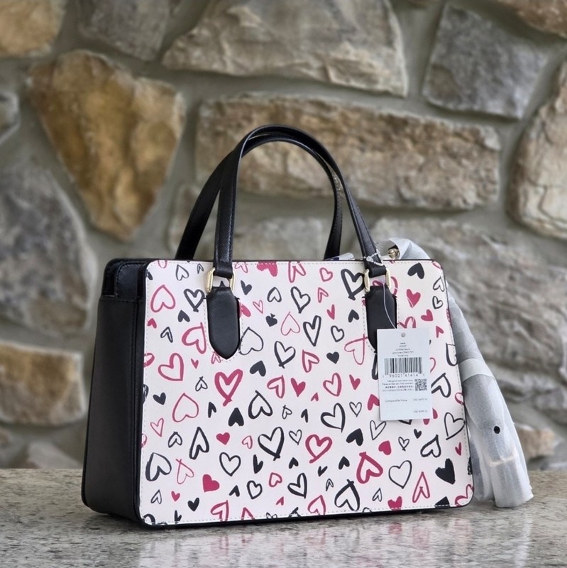 Kate Spade Laurel Way Reese Scribble Hearts Satchel gallery