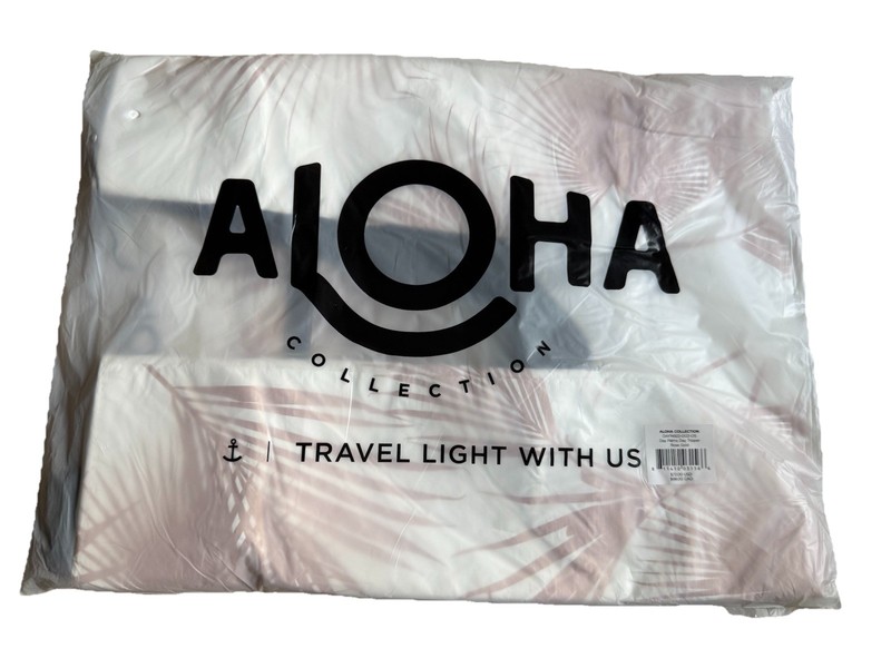 NWT Aloha Collection Day Palms Day Tripper In Rose Gold Print