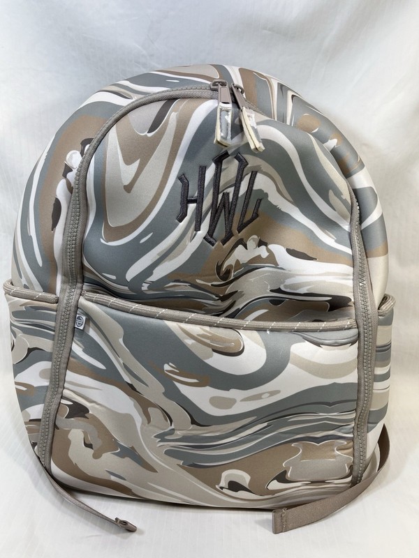 Marleylilly Monogrammed Neoprene Backpack Water Resistant New W/Tag