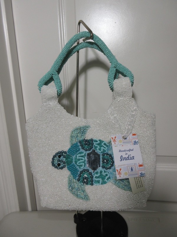 HANDCRAFTED in INDIA TURTLE SATCHEL/ SHOULDER BAG NWT