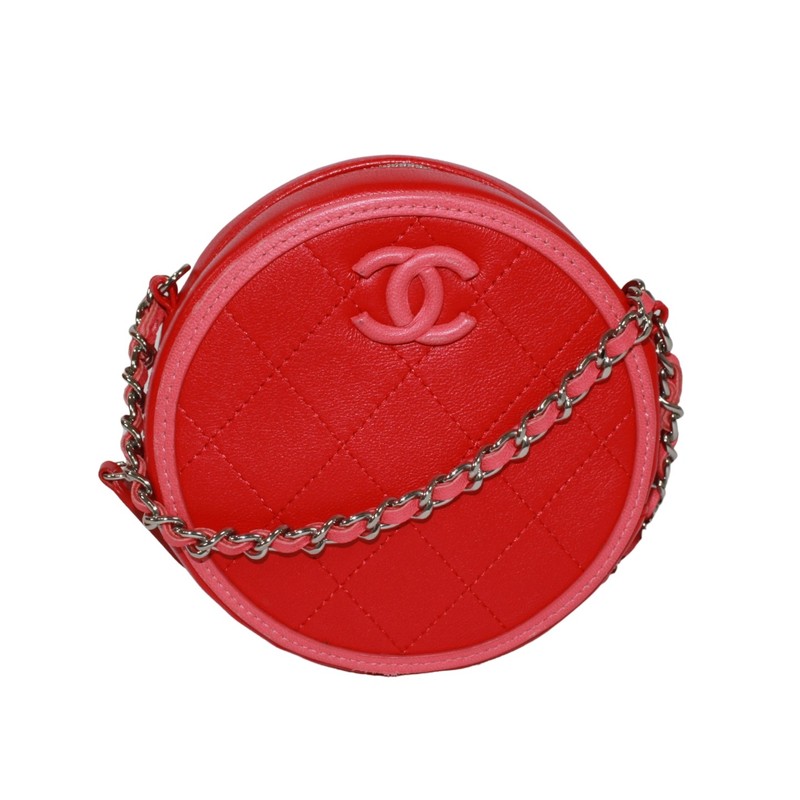 CHANEL AP0060 Round Chain Shoulder Shoulder Bag lambskin Women