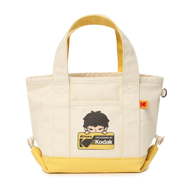 Kodak x Hirono Tote Bag & Pouch Pop Mart Vintage Film Style Canvas Tyvek