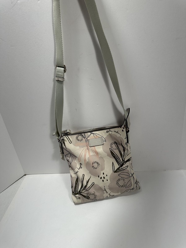 Radley London Desert Floral Signature Cross Body Shoulder Bag Purse w/ Dog Charm