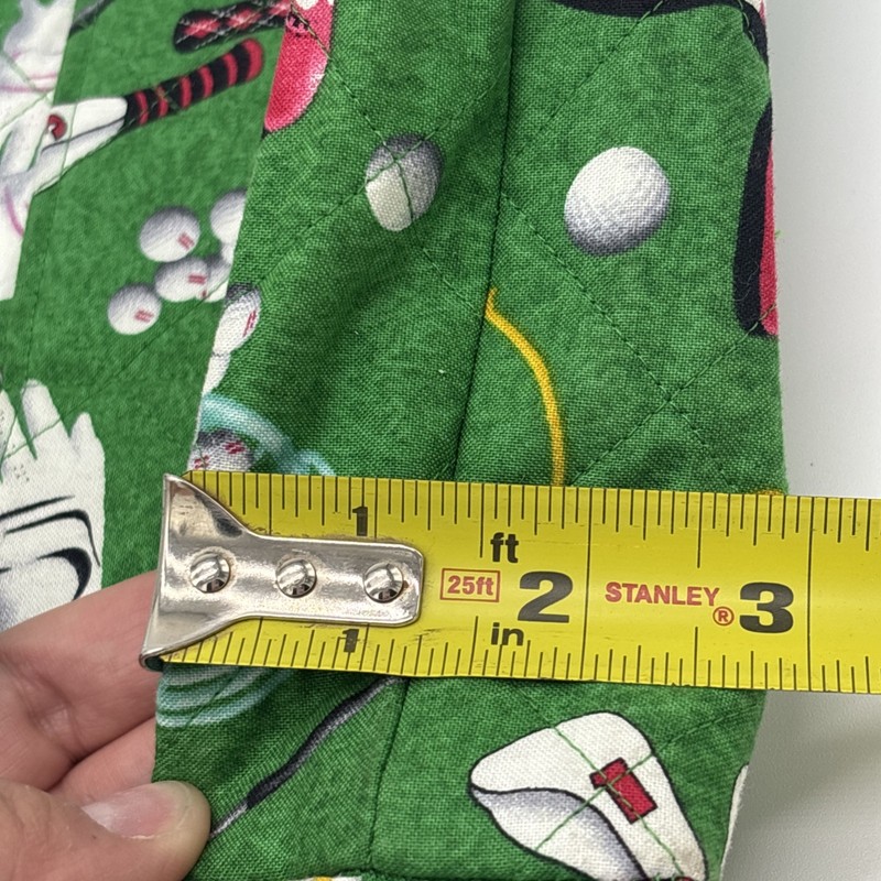 9 in X 7 in. Sm. Novelty All over Golf Print Crossbody Bag Pouch Purse Handmade gallery
