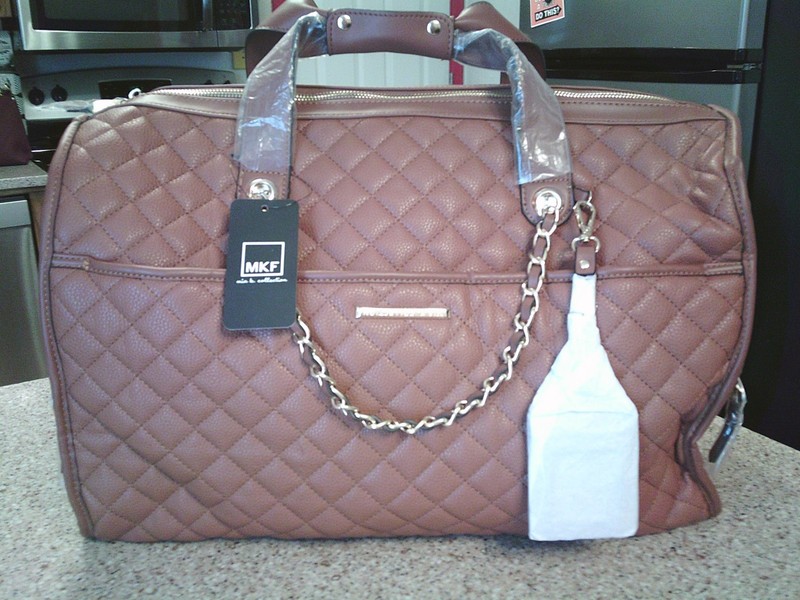 MKF COLLECTION LEXIE VEGAN LEATHER DUFFLE
