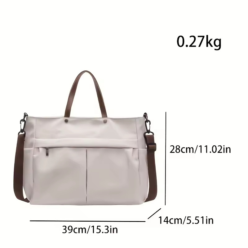 Women Nylon Tote Large Capacity Shoulder Handbag Multi Pocket Casual Work School gallery