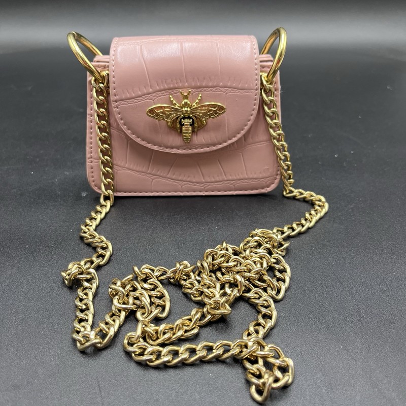 Like Dreams mini faux leather crossbody bag with bumble bee closure