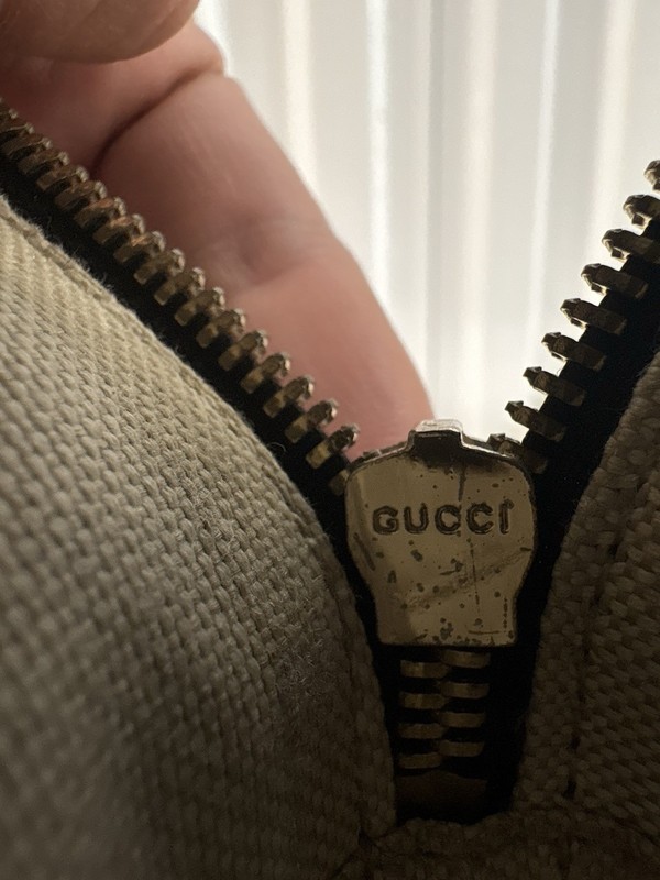 Gucci Soho Black Pebbled Leather Backpack Embossed GG Logo Zip Pocket Italy gallery