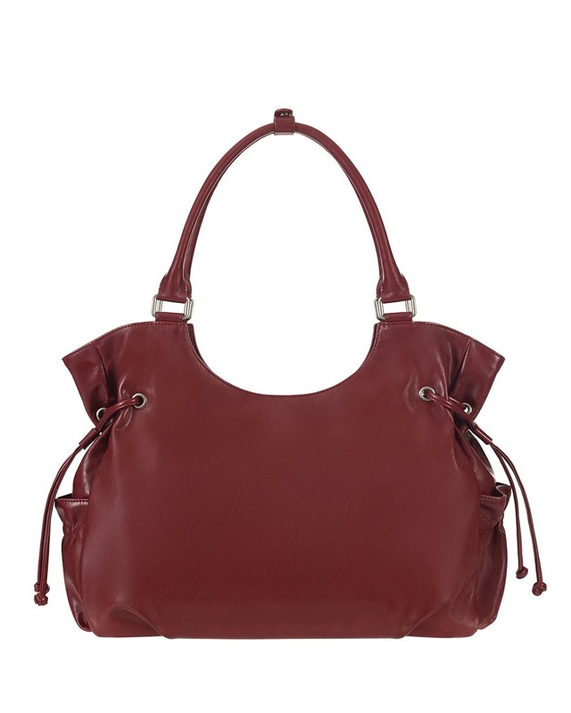 Korea Stand Oil Breezy Bag Women's Lifestyle Casual Crossbody Bag Red Wine NWT gallery