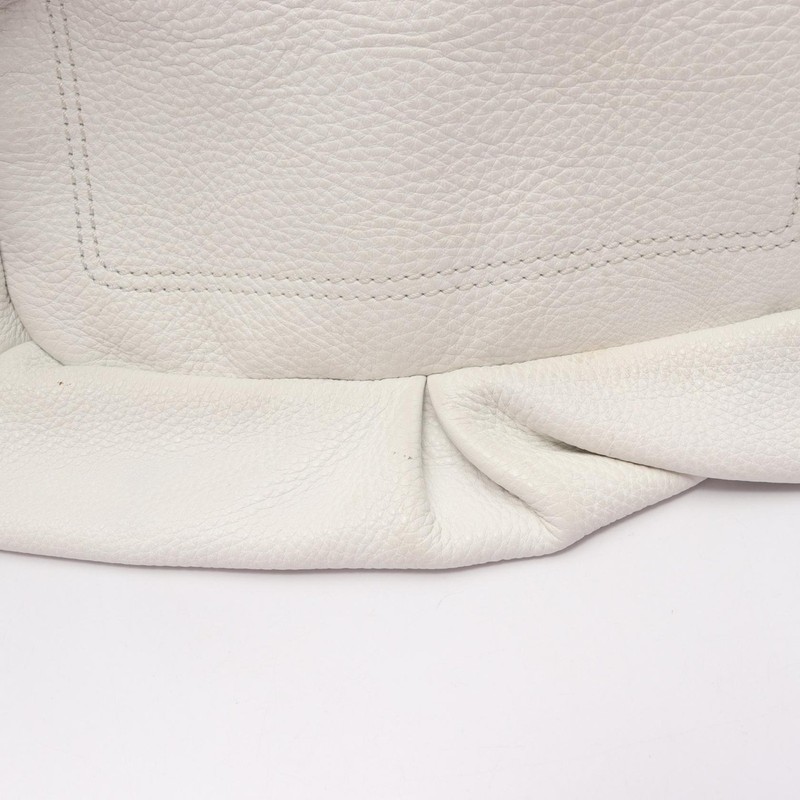 CELINE Bittersweet Shoulder Bag leather White Used Women gallery