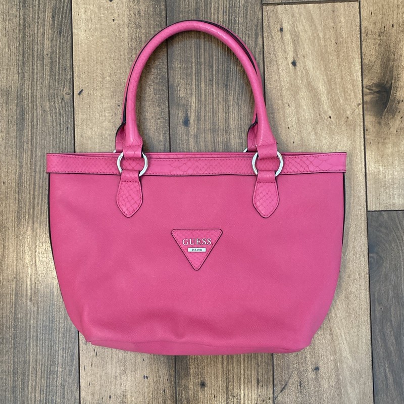 GUESS Pink Blush Satchel Purse Double Handle 16x10x5