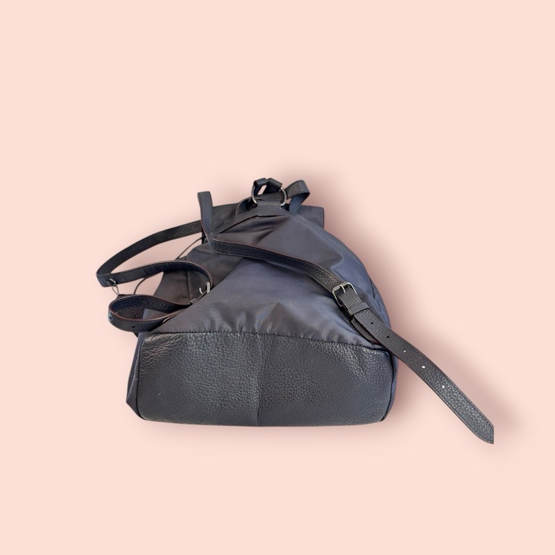 COACH Billie Nylon Canvas Leather Luxury Designer Backpack in Dark Gray F58814 gallery