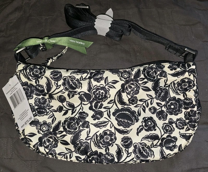 Vera Bradley Springbrook Sling crossbody Bubbly flowers