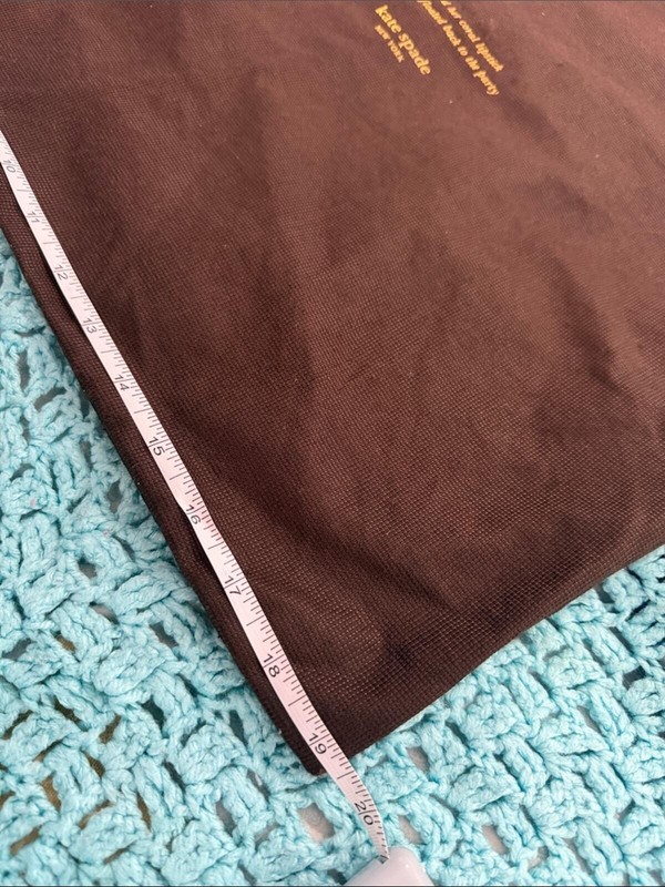 kate spade Brown Dust Bag with Pink Drawstring and Gold Logo gallery
