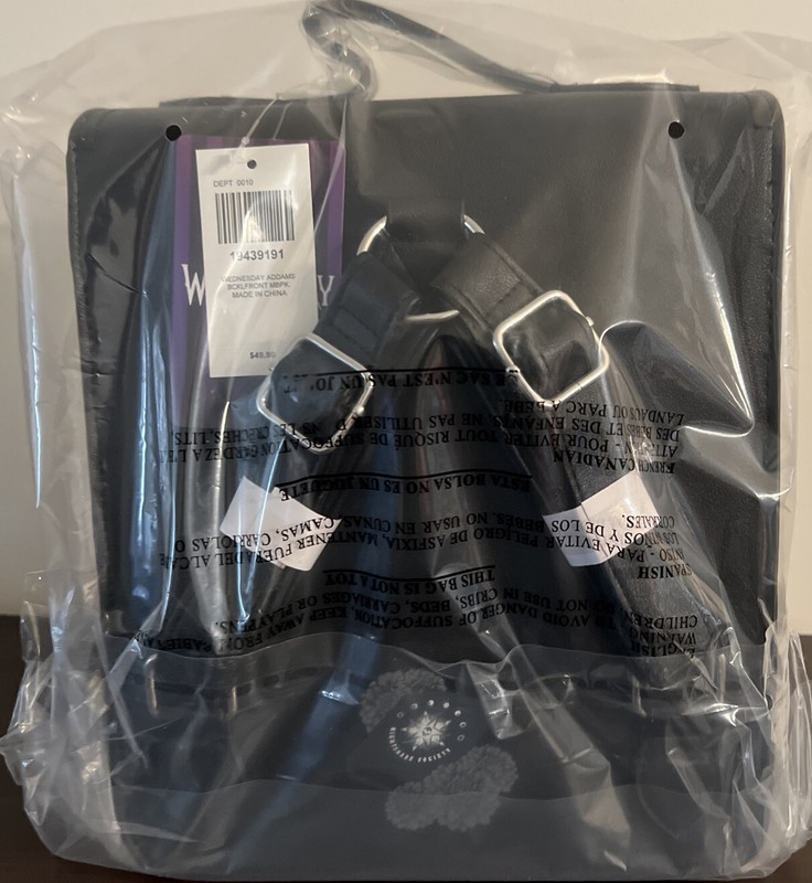 Wednesday Nevermore Academy Mini Backpack -IN HAND