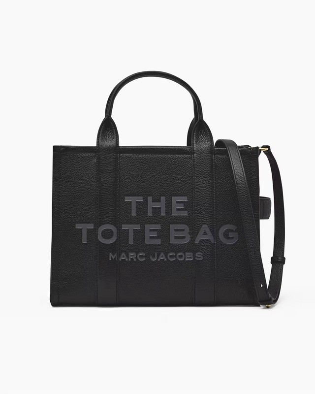 Marc Jacob’s Women’s The Leather Medium Tote Bag – Black