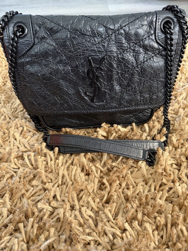 Saint Laurent Niki baby vintage leather black gallery