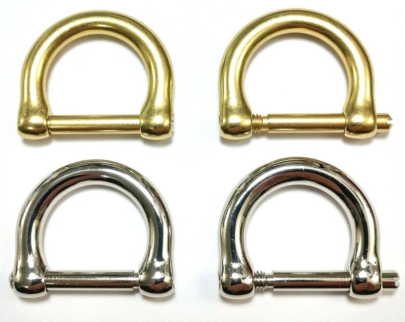 Two Replacement Brass Or Nickel D-Rings For Coach Willis-Murphy-Beekman Brief