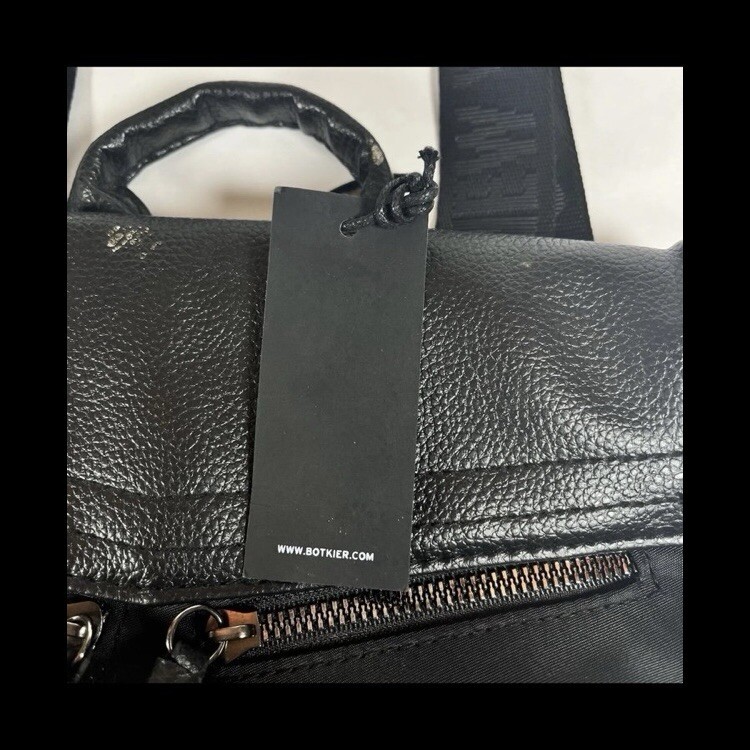 Botkier Trigger Mini Backpack Black Purse Bag New York Zippers Polyester Tags gallery