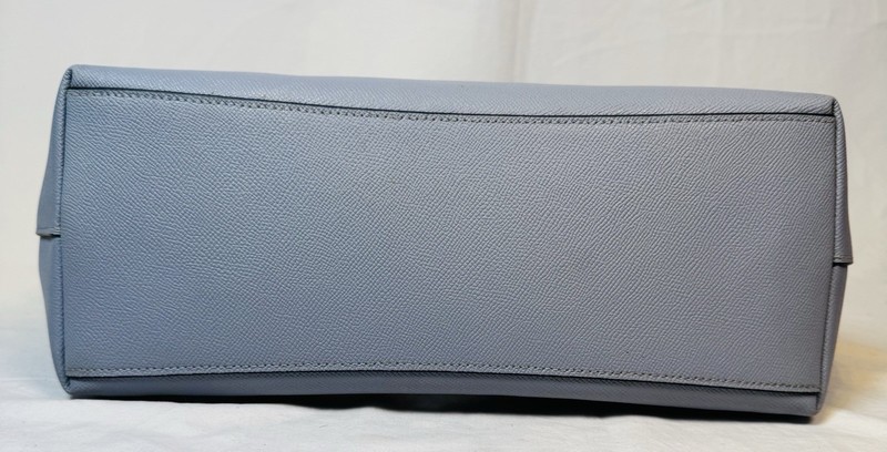 COACH Zip Top Gallery Tote Bag Saffiano Leather Powder Blue gallery