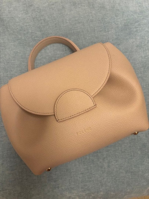 Polène Numero Un Nano Nude Pink Leather Handbag, Excellent Condition