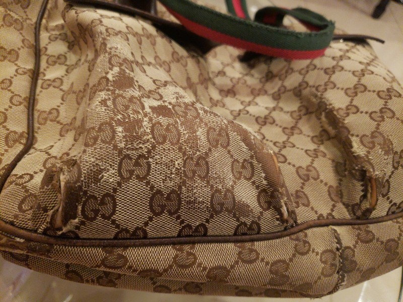 Gucci Tote canvas bags Size 12"L x 14"W x 6"D Strap 8" L gallery