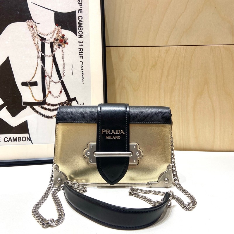 Prada Cahier Cowhide Bags Multicolor Shoulder handbag