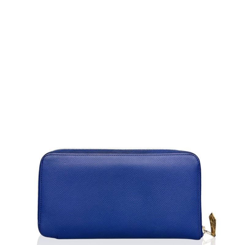 Hermes Silk’in Wallet 7t Bleuelectrique Epsom (xj050726a8)