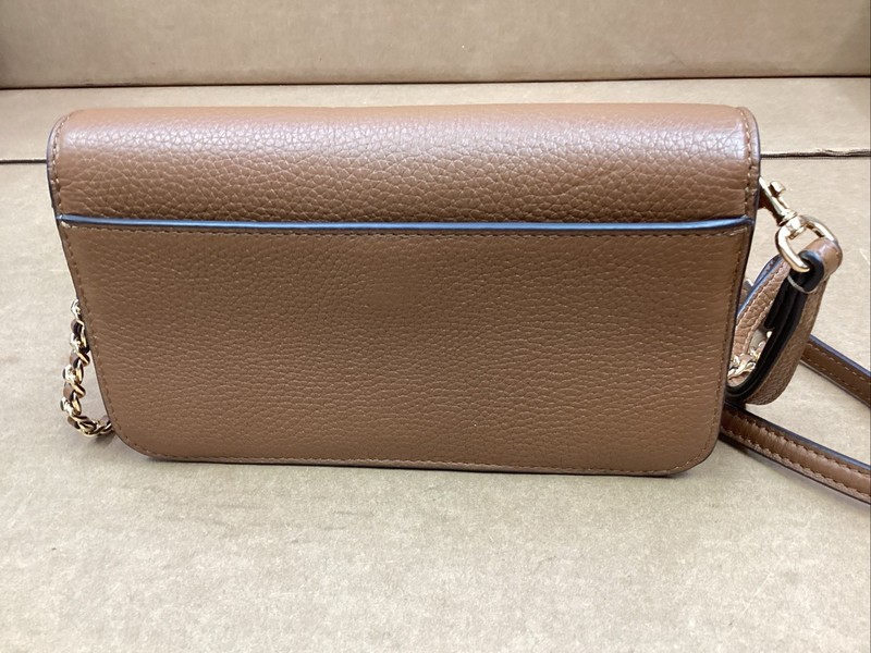 Tory Burch Britten Pebble Leather Chain Shoulder/Crossbody Bag in Tiramisu gallery
