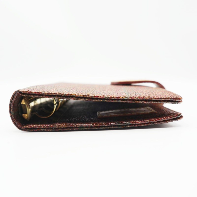ETRO Paisley Pattern PVC/Leather Notebook Cover Brown K11-k072 gallery