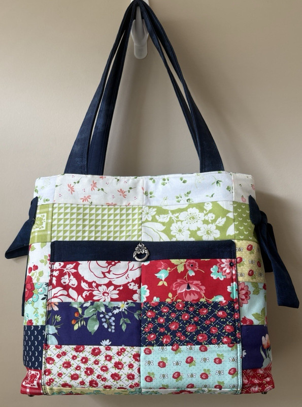 OOAK NEW Handmade Patchwork Quilted Shoulderbag Tote with Matching Wallet Boho