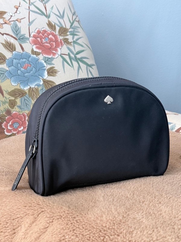 Kate Spade Zip Around Black Toiletry Bag