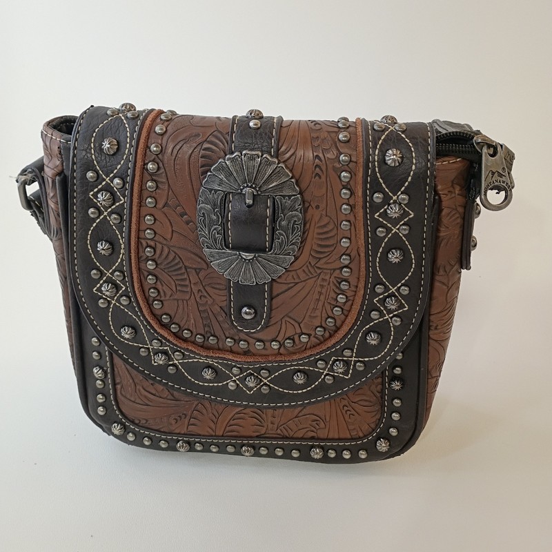 Montana West Western Tooled Crossbody Purse Boho Cowgirl Women Country