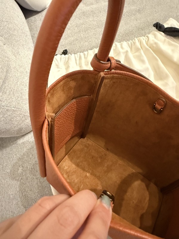 Boyy Lotus 20 Pebble Leather in Paprika With Strap | Excellent Con. Authentic gallery