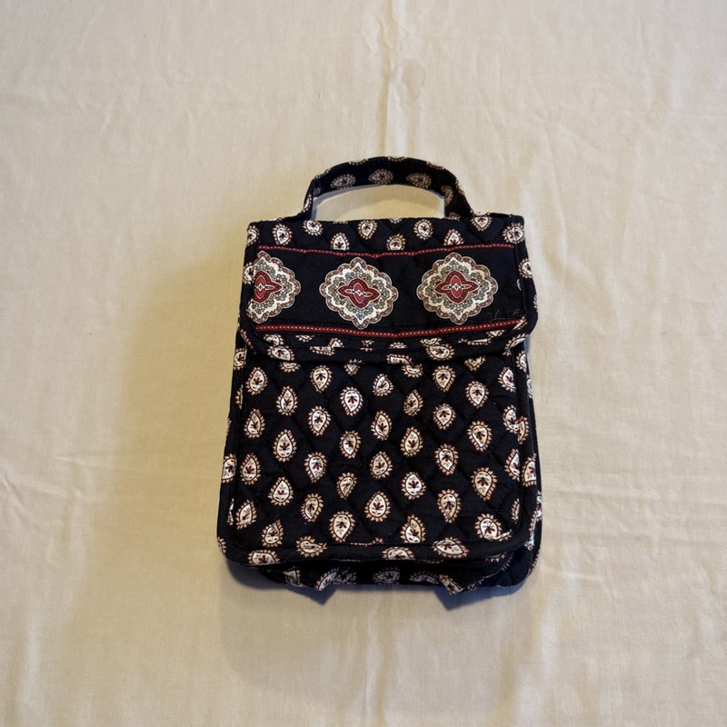Vera Bradley Lunch Bag Cooler in Classic Black (Retired 2006) Top Handle