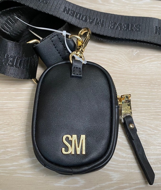 STEVE MADDEN Black Satchel Bevelyn - Lunar New Year Snake Bag w/Coin Purse, NWT gallery