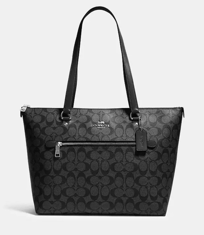 Coach / COACH SIG GALLERY TOTE / 79609 / Graphite Black / Signature Canvas