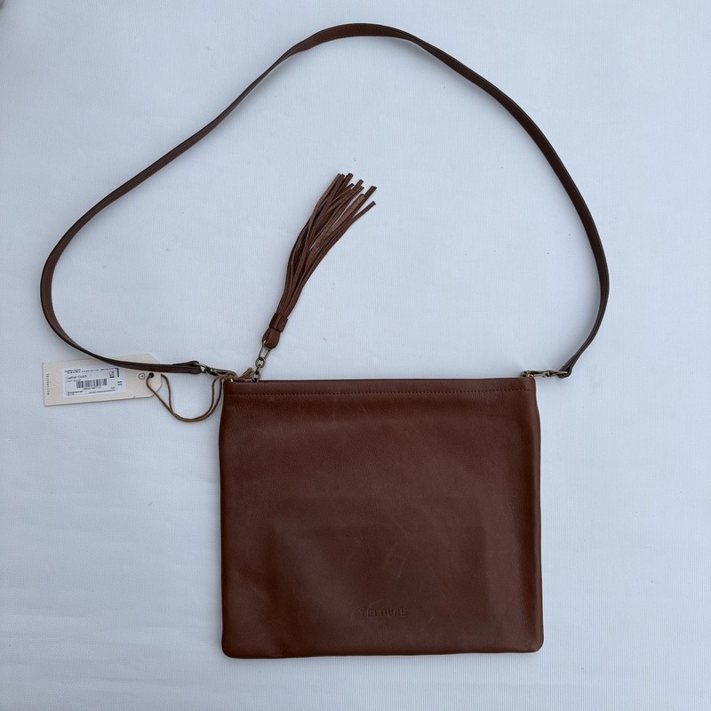 Tecovas Women’s Slim Clutch Fawn Leather Bag Bovine Handmade MSRP 125$ 08