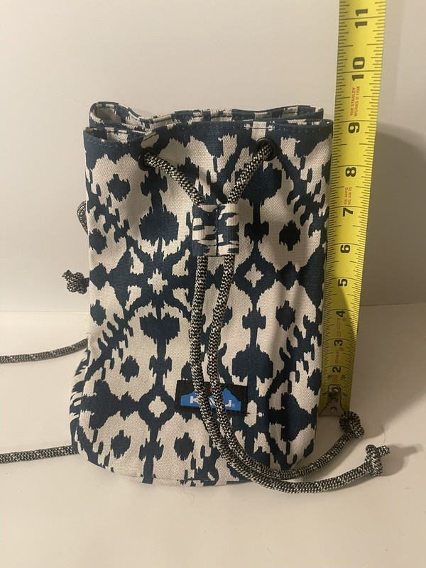 KAVU Original Mini Sling Rope Bag Blue & White Unisex gallery