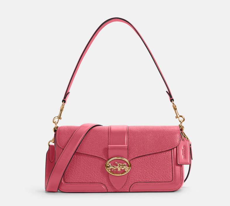Coach Georgie Shoulder Bag (STRAWBERRY HAZE)